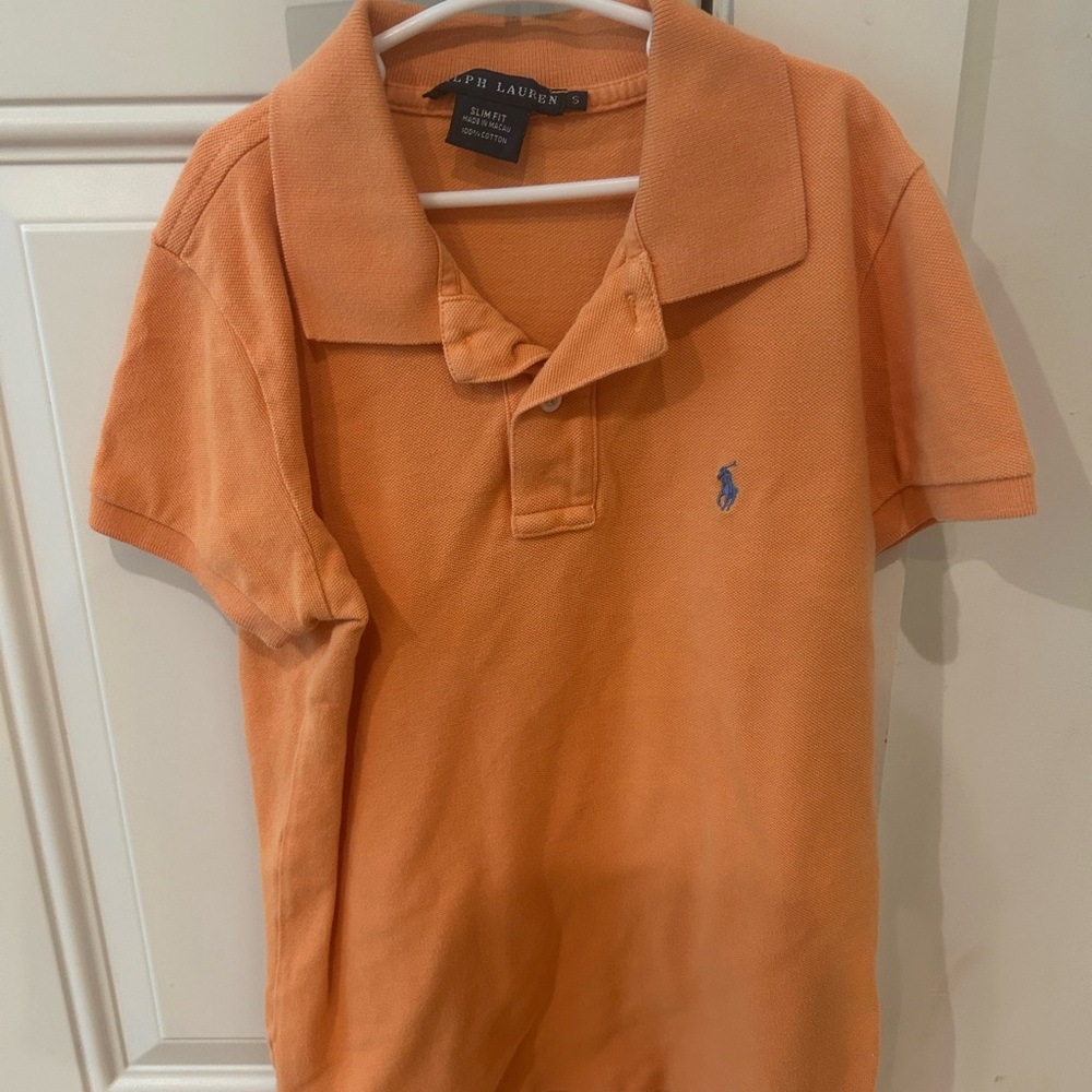 Ralph Lauren Orange Polo Shirt Classic Style-slim fit